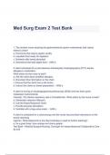 Test Bank - Medical-Surgical Nursing, Concepts and Practice, 5th Edition Exam 2  (All chapters) (A+ GRADED)