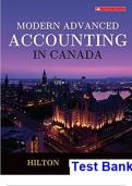 TEST BANK for Modern advanced accounting in Canada, 8th Edition by Murray Hilton & Darrell Herauf.