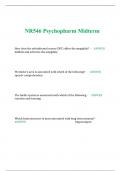 NR 546 Midterm PRACTICE EXAM Psychopharmacology 2024&sol;25