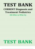 TEST BANK CURRENT Diagnosis and Treatment Pediatrics 24th Edition, by William Hay