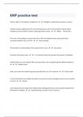ENP &vert;149 practice test Questions with 100&percnt; Correct Answers &vert; Verified
