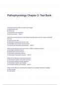 Pathophysiology  9th Edition Chapter 2- Test Bank (A+ GRADED)