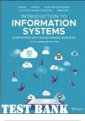 Introduction to Information Systems, 5th Canadian Edition by R. Kelly Test Bank