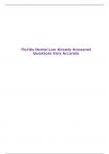 Florida Dental Law Already Answered Questions Very Accurate