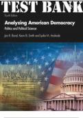 Analyzing American Democracy Politics and Political Science 4th Edition Test Bank
