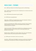 WGU C961 - TERMS  &vert; 202 Questions And Answers Already Graded A&plus;