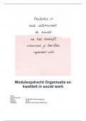 Organisatie en kwaliteit in het Sociaal Domein: casus inloophuis Chrysant