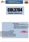 COL3704 Assignment 3 (DETAILED ANSWERS) Semester 2 2023