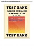 Test Bank For Clinical Guidelines in Primary Care, 4th Edition by Amelie Hollier 9781892418272 Chapter 1-19 Complete Guide. 2023/2024