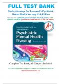 Test Bank for Davis Advantage for Townsend's Psychiatric Mental Health Nursing, 11th Edition by Karyn I. Morgan, A+ guide