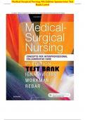 TEST BANK FOR MEDICAL SURGICAL NURSING-CONCEPTS FOR INTERPROFESSIONAL COLLABORATIVE CARE 9TH EDITION BY IGNATAVICIUS| WORKMAN| REBAR (COVERS ALL CHAPTERS 1-74) ISBN: 9780323444194