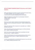 QUALYS VMDR TRAINING EXAM 29 Questions with Verified Answers&comma;100&percnt; CORRECT