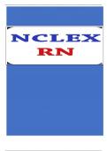 NCLEX RN Q & A TESTBANK  2023/2024 UPDATE 100%  CORRECT 