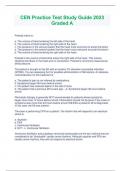 CEN Practice Test Study Guide 2023 Graded A