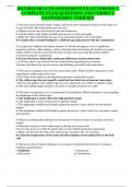 2023 HESI HEALTH ASSESSMENT EXAM VERSION 2  COMPLETE EXAM QUESTIONS AND CORRECT  ANSWERS&vert;100&percnt; VERIFIED