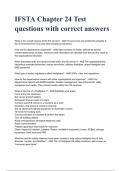 IFSTA Chapter 24 Test questions with correct answers&period; A&plus; GRADED 100&percnt; VERIFIED&period;
