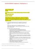 Fall 2016 RSM422 Assignment&lowbar;1 Marking Key&period;v1