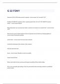 G-22 FDNY exam questions  100&percnt; correct  answers 2023