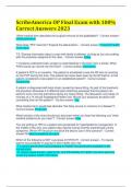 ScribeAmerica OP Final Exam with 100&percnt; Correct Answers 2023 