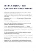 IFSTA Chapter 24 Test questions with correct answers&lpar;A&plus; GRADED 100&percnt; VERIFIED&rpar;
