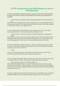 ATI PN MANAGEMENT EXAM&comma; Questions and Answers Latest Update 2022&sol;23