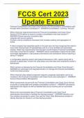 FCCS Cert 2023  Update Exam