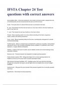 IFSTA Chapter 24 Test questions with correct answers A&plus; GRADED 100&percnt; VERIFIED