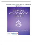 WOMEN&rsquo;S GYNECOLOGIC HEALTH 3RD Ed TEST BANK &vert; &lpar;GRADED A&plus;&rpar; Q&A EXPLAINED  2023