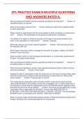 OTL PRACTICE EXAM B QUESTIONS AND ANSWERS RATED A&period;