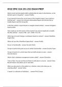 Kyle Epic CLN 251-252 Exam Prep