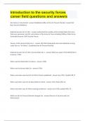 Introduction to the security forces career field questions and answers&period;