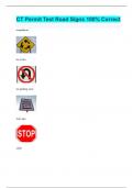 CT Permit Test Road Signs 100% Correct
