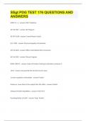 SSgt PDG TEST &vert;176 QUESTIONS AND ANSWERS