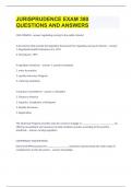 JURISPRUDENCE EXAM &vert;380 QUESTIONS AND ANSWERS