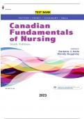 Canadian Fundamentals of Nursing 6th Edition by Patricia A. Potter,  Anne Griffin Perry , Patricia Stockert, Amy Hall, Barbara J. Astle & Wendy Duggleby - Complete Elaborated and Latest Test Bank. ALL Chapters (1-46) Included-Updated for 2023