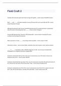 Field Craft 2 exam questions and complete correct  answers 