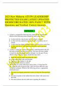 2023 New Midterm ATI PN LEADERSHIP PROTECTED EXAM LATEST UPDATED HIGHSCORE RATED 100&percnt; PASS&excl;&excl;&excl; WITH Questions and Verified  Correct Answers