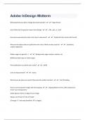 Adobe InDesign Midterm 57 Questions And Answers