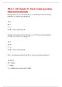 ACCT 160 Chapter 01 Study Guide questions with correct answers