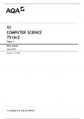COMPUTER SCIENCE 7516/2 Paper 2 Mark scheme June 2023