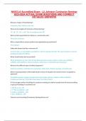 NASCLA Accredited Exam - JJ Johnson Contractor Seminar 2023-2024 ACTUAL EXAM QUESTIONS AND CORRECT  DETAILED ANSWERS