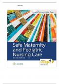 Safe Maternity & Pediatric Nursing Care Second Edition by Luanne Linnard-Palmer Chapter 1-38|Complete Guide A+ Test Bank/NURS 2220 Safe Maternity & Pediatric Nursing Care, ISBN: 9780803697348
