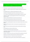 Arkansas Esthetician Written Exam 2023 With Complete Updated Solutions