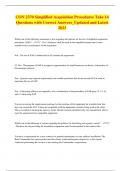 CON 2370 Simplified Acquisition Procedures Take 14 Questions with Correct Answers&lowbar;Updated and Latest 2023