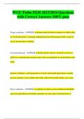 WGU Patho D236 2023&sol;2024 Questions with Correct Answers 100&percnt; pass