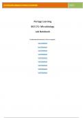Portage Learning BIO 171- Microbiology Lab Notebook