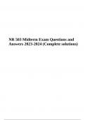 NR 503 / NR503 Midterm Exam Questions and Answers 2023-2024 (Complete solutions)