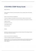 C725 WGU CISSP Study Guide &vert;80 Questions And Answers&vert; Success Guaranteed
