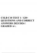 CSLB C10 TEST 1 / 120+ QUESTIONS AND CORRECT ANSWERS 2023/2024 / GRADED A+. 
