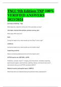 TNCC 9th Edition TNP 100&percnt;  VERIFIED ANSWERS  2023&sol;2024
